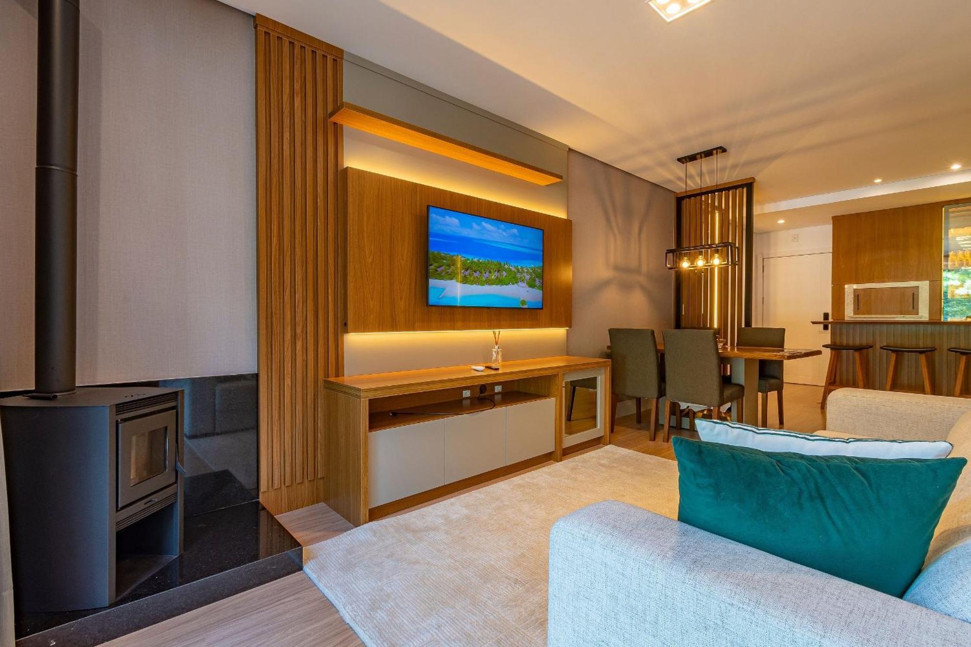 Rosa Edificio Bellagio Canela Com Infraestrutura Completa Apartman Kültér fotó