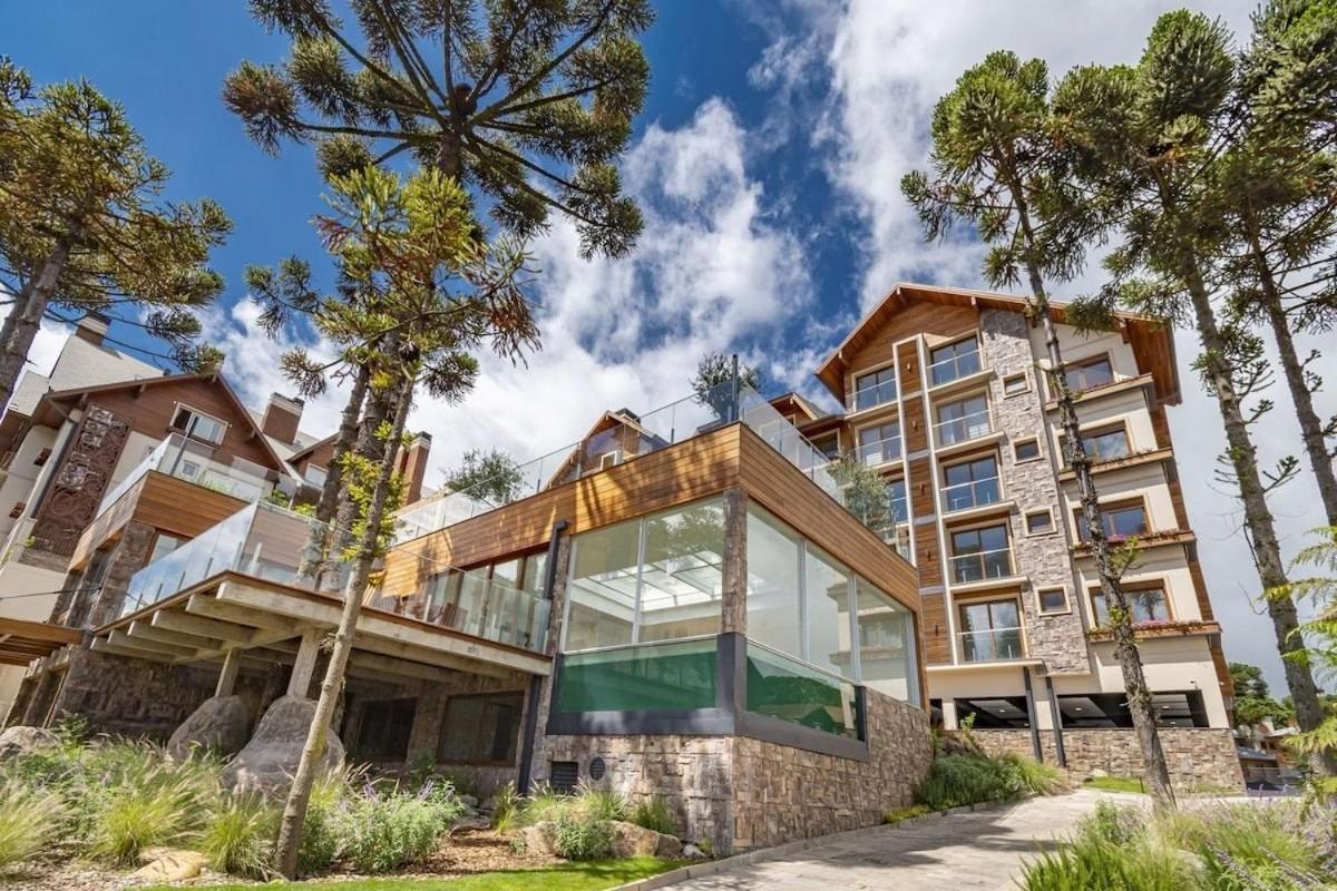 Rosa Edificio Bellagio Canela Com Infraestrutura Completa Apartman Kültér fotó
