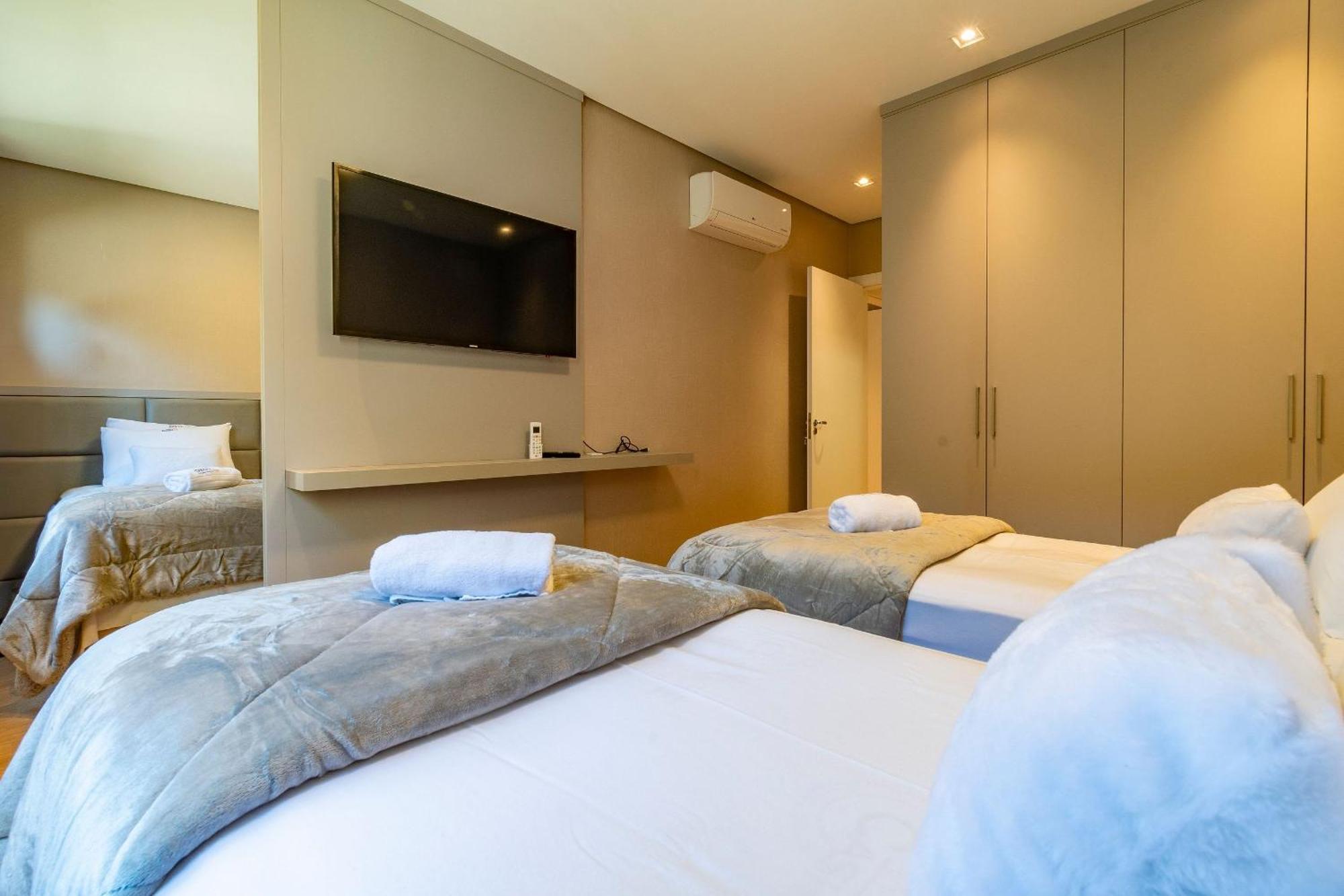 Rosa Edificio Bellagio Canela Com Infraestrutura Completa Apartman Kültér fotó