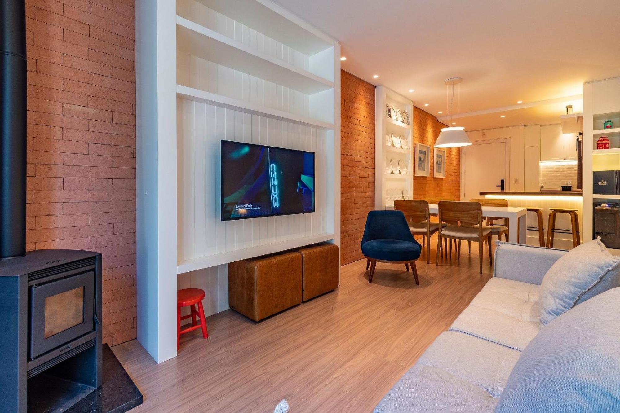 Rosa Edificio Bellagio Canela Com Infraestrutura Completa Apartman Kültér fotó